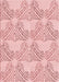 Machine Washable Transitional Light Red Pink Rug, wshpat1696rd