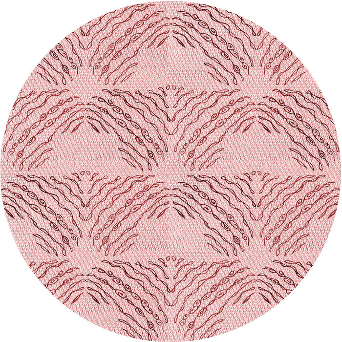 Square Machine Washable Transitional Light Red Pink Rug in a Living Room, wshpat1696rd
