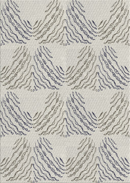 Patterned Granite Gray Abstract Machine Washable Rug, wshpat1696