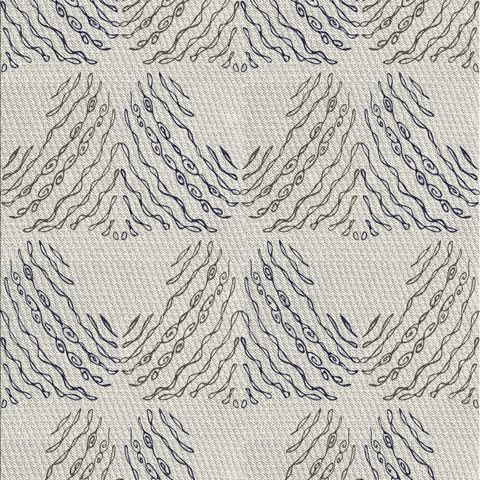 Patterned Granite Gray Abstract Machine Washable Rug, wshpat1696