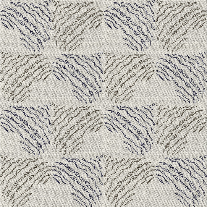 Sideview of Patterned Granite Gray Abstract Machine Washable Rug, wshpat1696