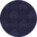 Square Machine Washable Transitional Night Blue Rug in a Living Room, wshpat1697blu