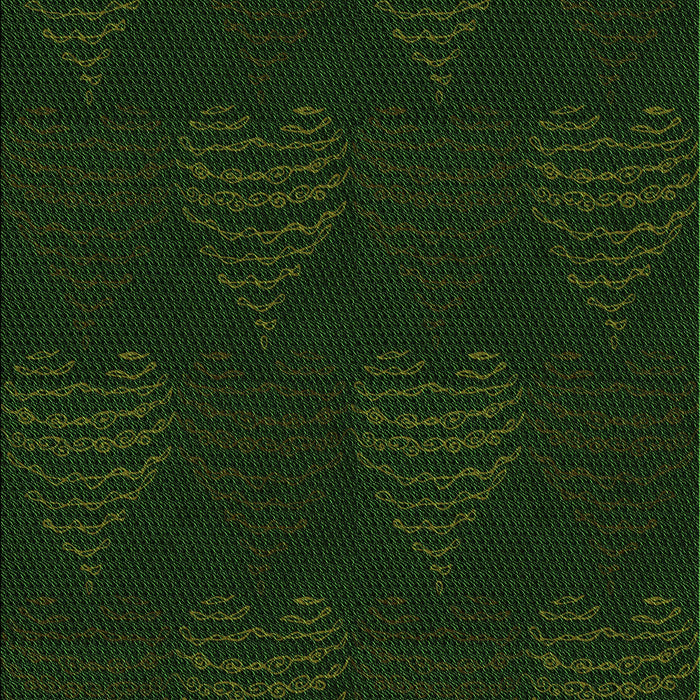 Machine Washable Transitional Deep Emerald Green Rug, wshpat1697grn