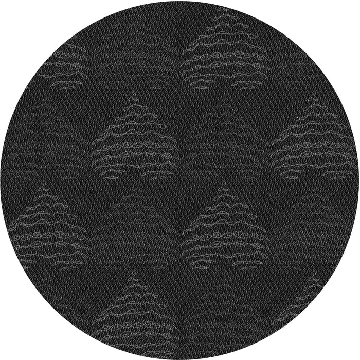 Square Machine Washable Transitional Black Rug in a Living Room, wshpat1697gry