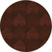 Square Machine Washable Transitional Red Brown Rug in a Living Room, wshpat1697org