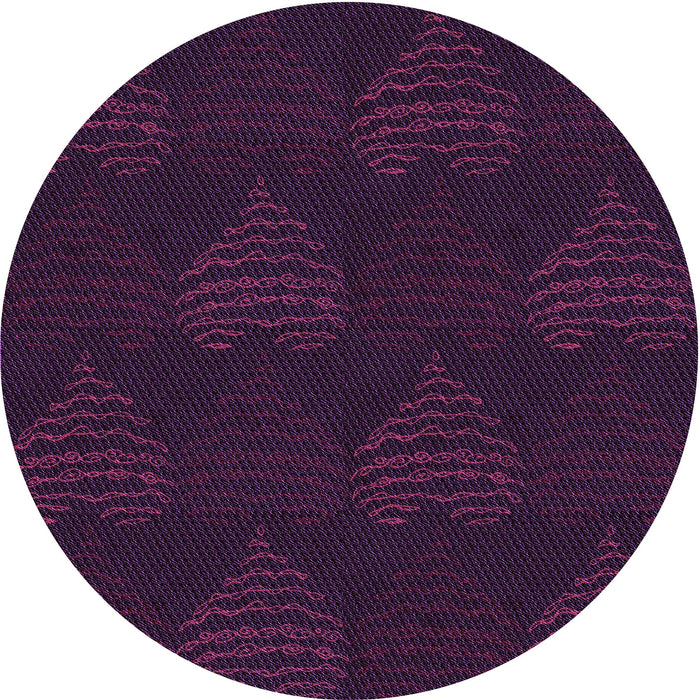 Square Machine Washable Transitional Dark Magenta Purple Rug in a Living Room, wshpat1697pur