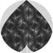 Square Machine Washable Transitional Charcoal Black Rug in a Living Room, wshpat1698gry