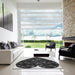 Machine Washable Transitional Charcoal Black Rug in a Kitchen, wshpat1698gry