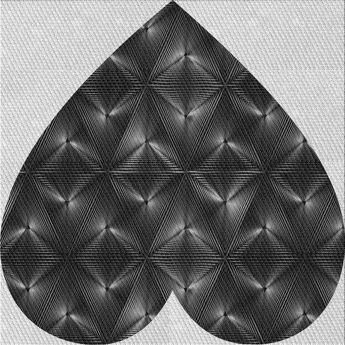 Round Machine Washable Transitional Charcoal Black Rug, wshpat1698gry