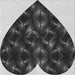 Round Machine Washable Transitional Charcoal Black Rug, wshpat1698gry