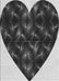 Machine Washable Transitional Charcoal Black Rug, wshpat1698gry