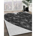 Machine Washable Transitional Charcoal Black Rug in a Family Room, wshpat1698gry