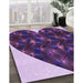 Machine Washable Transitional Purple Rug in a Family Room, wshpat1698pur