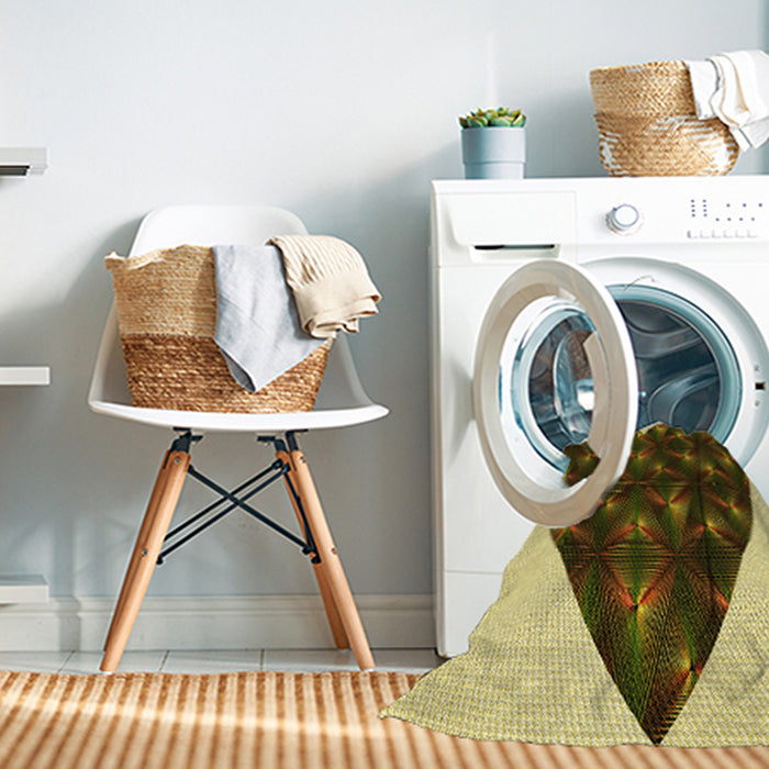 Machine Washable Transitional Night Red Rug in a Washing Machine, wshpat1698yw