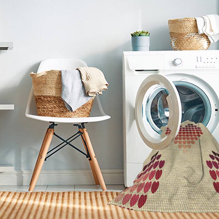 Machine Washable Transitional Khaki Gold Rug in a Washing Machine, wshpat1699brn