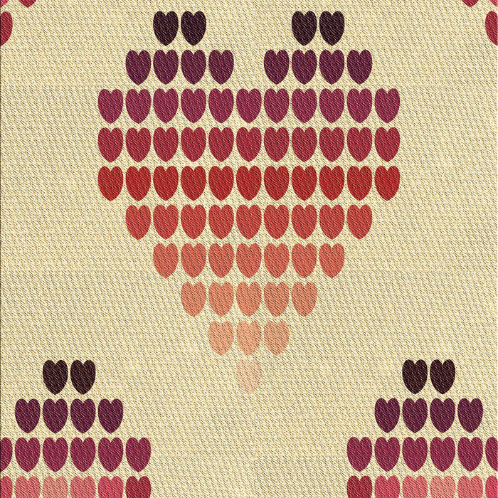 Patterned Khaki Gold Rug, pat1699brn