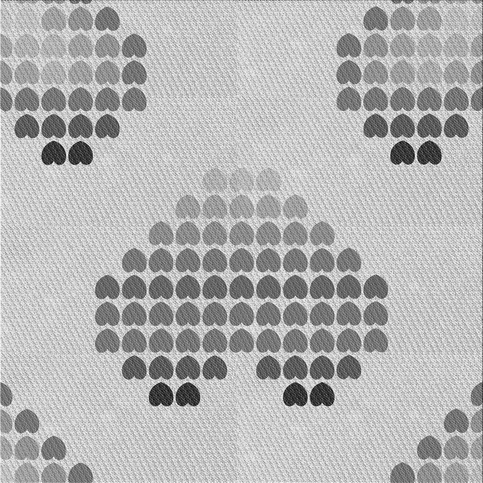 Round Machine Washable Transitional Gunmetal Gray Rug, wshpat1699gry