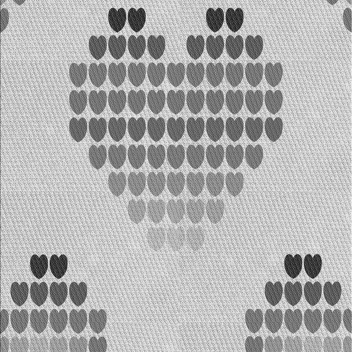 Patterned Gunmetal Gray Rug, pat1699gry