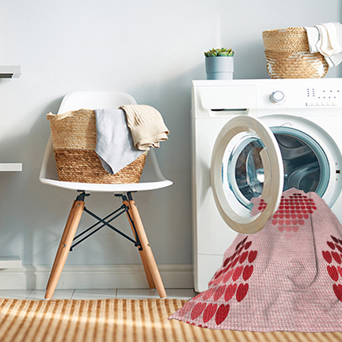 Machine Washable Transitional Red Rug in a Washing Machine, wshpat1699rd
