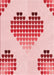 Patterned Red Rug, pat1699rd