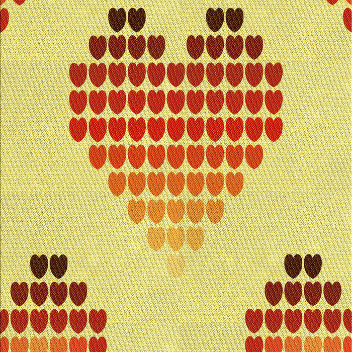 Patterned Orange Rug, pat1699yw