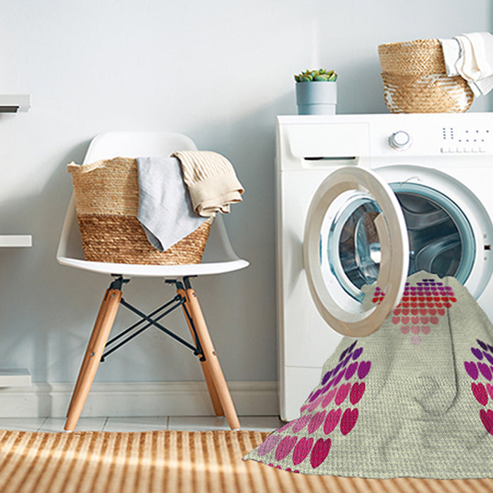 Machine Washable Transitional Raspberry Purple Rug in a Washing Machine, wshpat1699