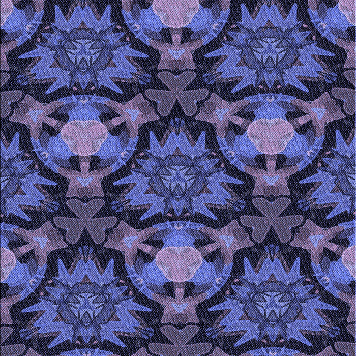 Patterned Midnight Blue Rug, pat17blu