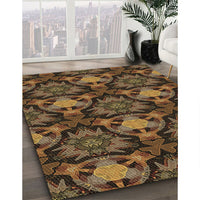 Patterned Light Brown Rug, pat17brn