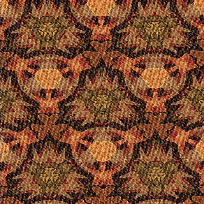 Patterned Maroon Red Rug, pat17org