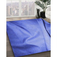 Patterned Sky Blue Rug, pat170blu