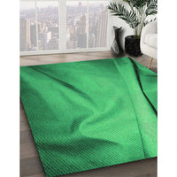 Patterned Neon Green Rug, pat170grn