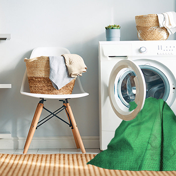 Machine Washable Transitional Neon Green Rug in a Washing Machine, wshpat170grn
