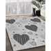 Machine Washable Transitional Gray Rug in a Family Room, wshpat1700gry