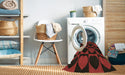 Machine Washable Transitional Red Brown Rug in a Washing Machine, wshpat1701brn