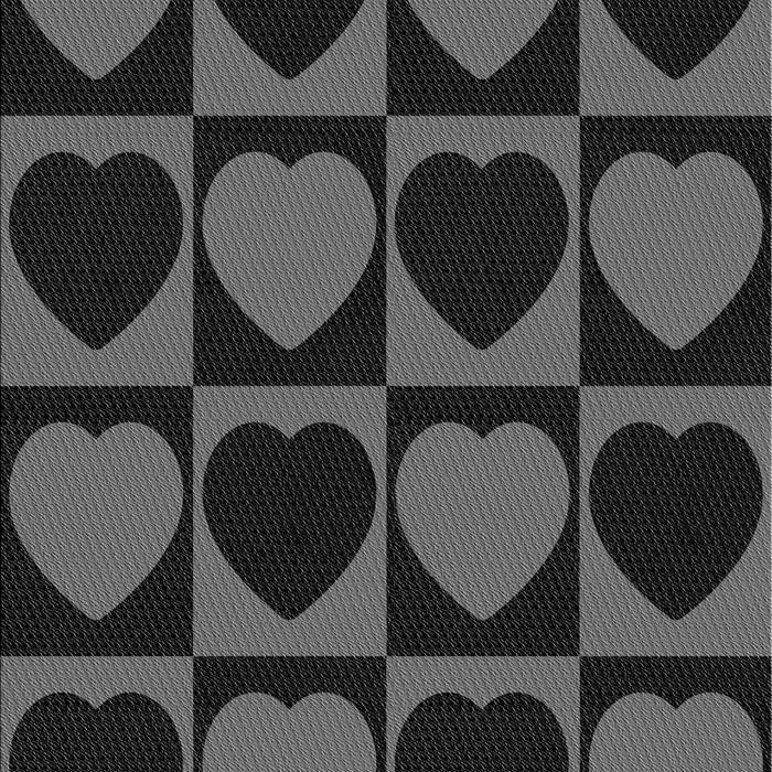 Patterned Midnight Gray Rug, pat1701gry