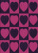 Patterned Deep Pink Rug, pat1701pur