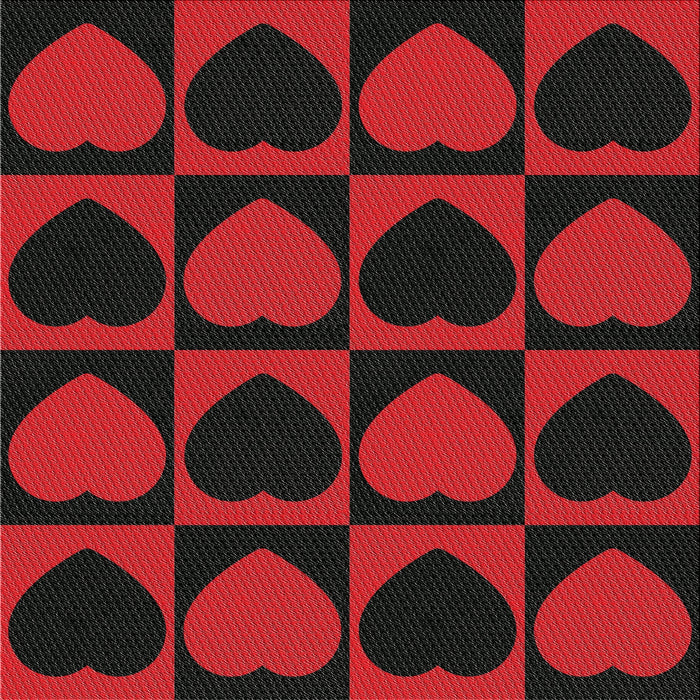 Square Patterned Dark Brown Novelty Rug, pat1701