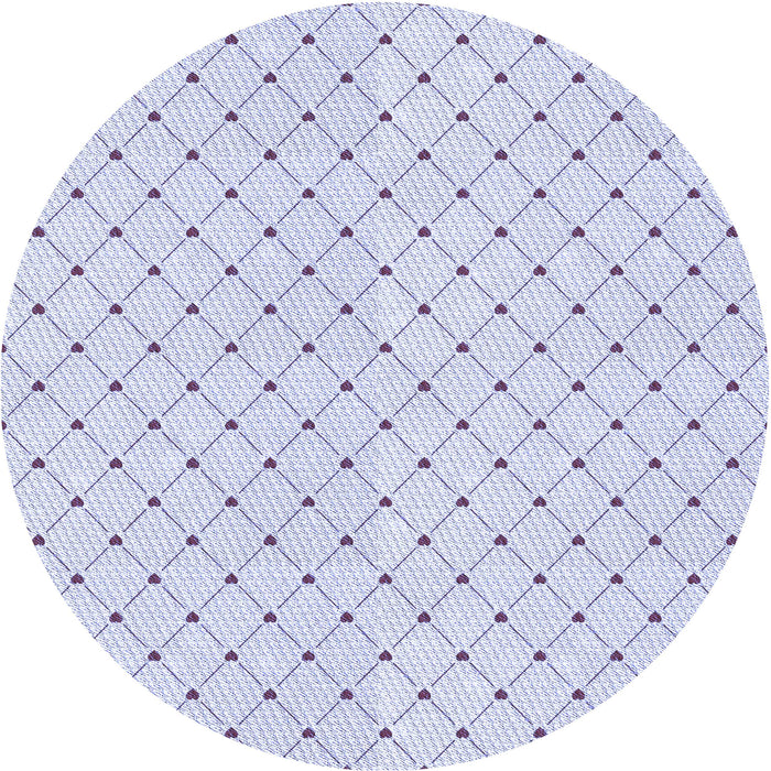 Square Patterned Lavender Blue Rug, pat1702blu