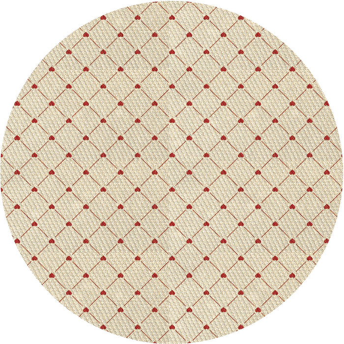 Square Patterned Moccasin Beige Rug, pat1702brn