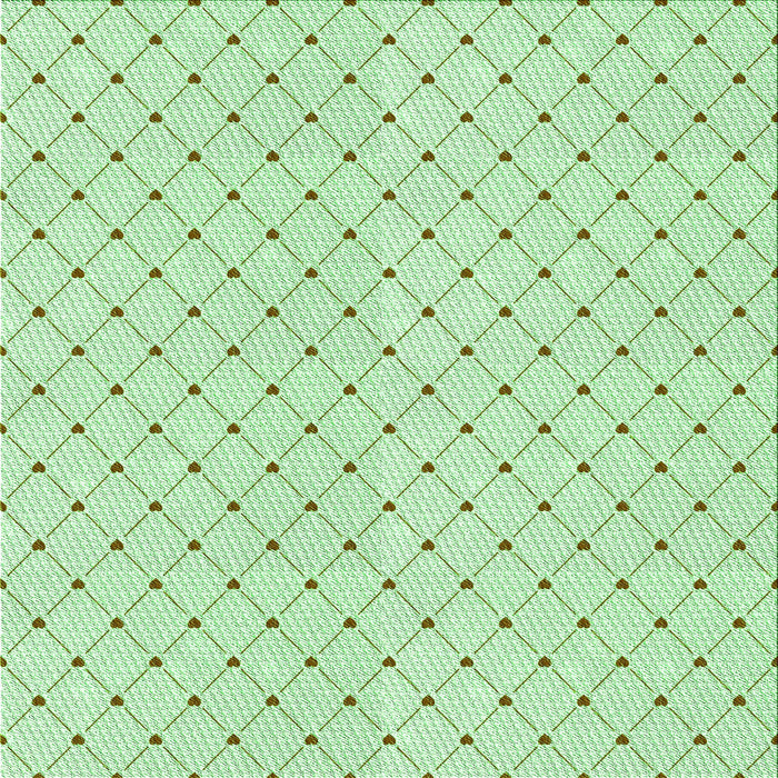 Round Patterned Mint Green Rug, pat1702grn