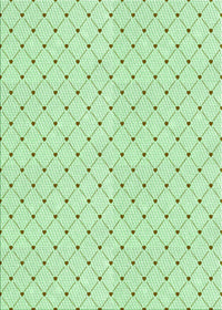 Machine Washable Transitional Mint Green Rug, wshpat1702grn