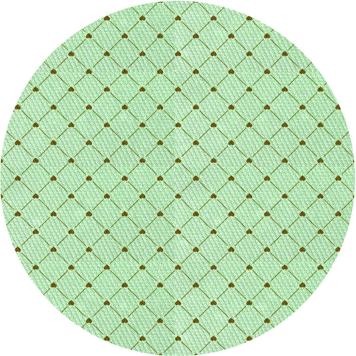 Square Patterned Mint Green Rug, pat1702grn
