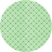 Square Patterned Mint Green Rug, pat1702grn