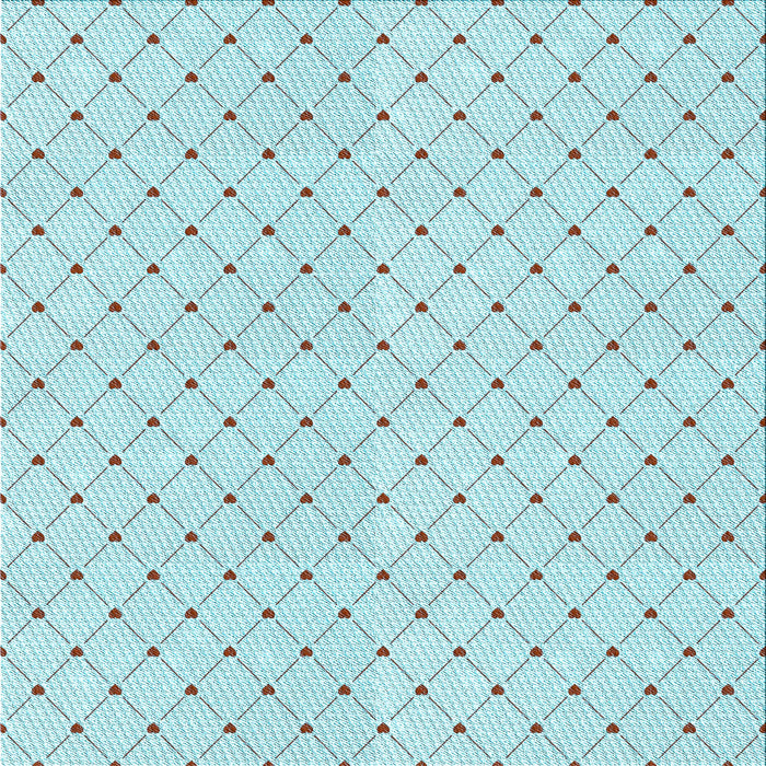 Round Patterned Northern Lights Blue Rug, pat1702lblu