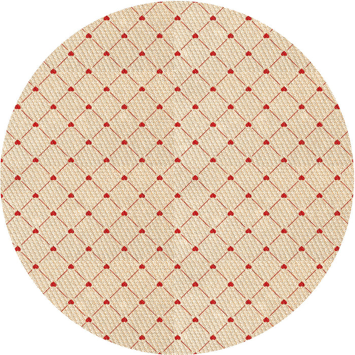 Square Patterned Moccasin Beige Rug, pat1702org