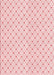 Machine Washable Transitional Pastel Red Pink Rug, wshpat1702rd