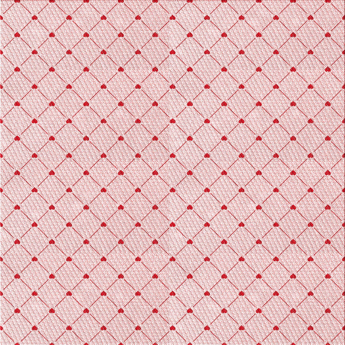 Round Machine Washable Transitional Pastel Red Pink Rug, wshpat1702rd