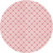 Square Patterned Pastel Red Pink Rug, pat1702rd