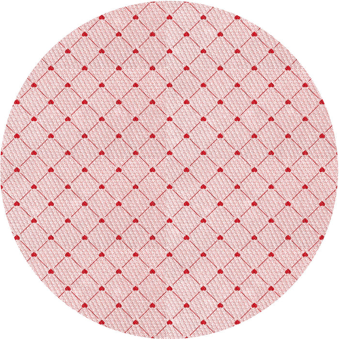 Square Machine Washable Transitional Pastel Red Pink Rug in a Living Room, wshpat1702rd