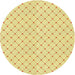 Square Patterned Yellow Rug, pat1702yw